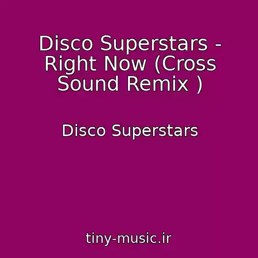 کاور آهنگ Disco Superstars - Right Now (Cross Sound Remix ) از Disco Superstars