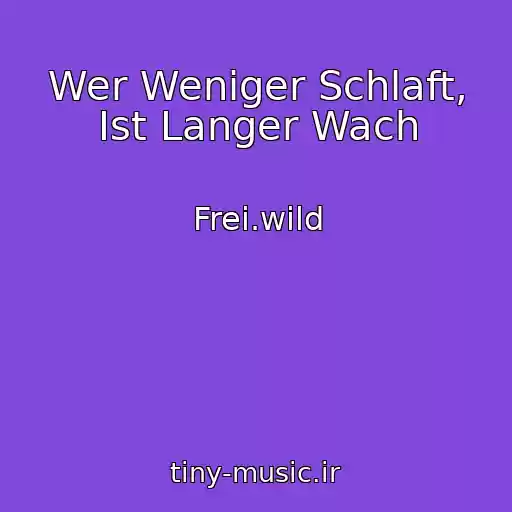 کاور آهنگ Wer Weniger Schlaft, Ist Langer Wach از Frei.wild
