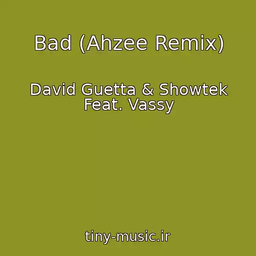 کاور آهنگ Bad (Ahzee Remix) از David Guetta & Showtek Feat. Vassy
