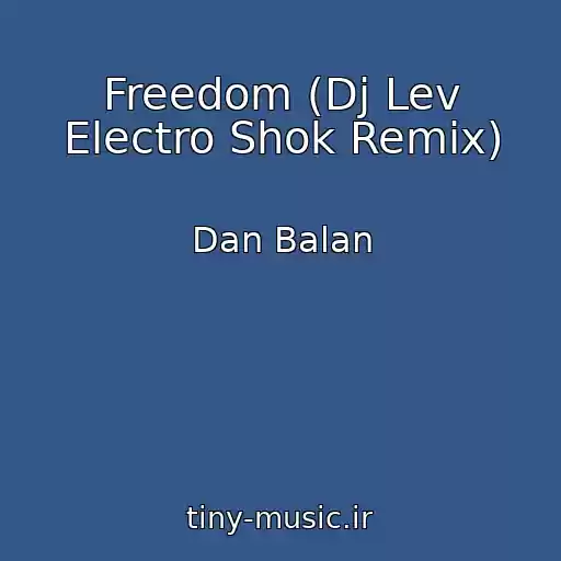 کاور آهنگ Freedom (Dj Lev Electro Shok Remix) از Dan Balan