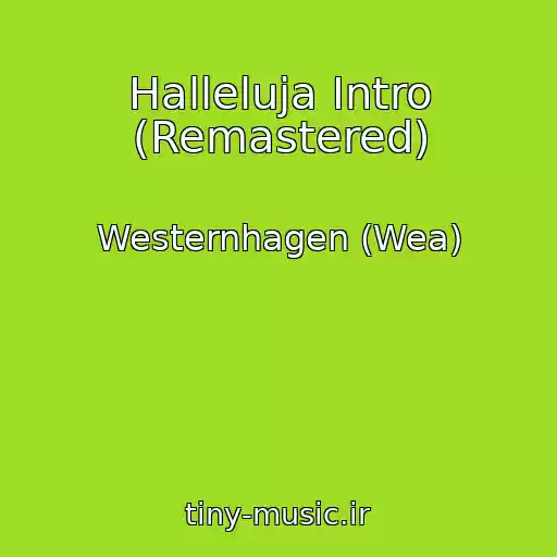 کاور آهنگ Halleluja Intro (Remastered) از Westernhagen (Wea)