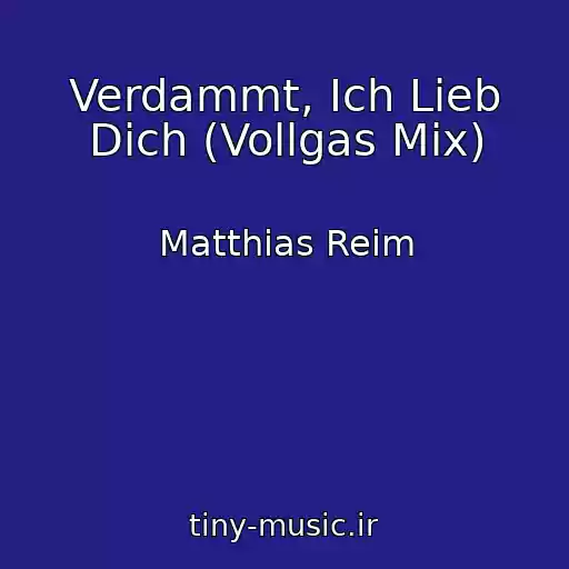 کاور آهنگ Verdammt, Ich Lieb Dich (Vollgas Mix) از Matthias Reim