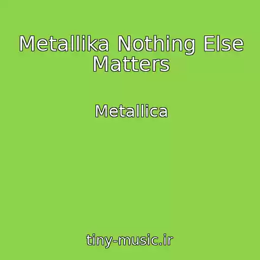 کاور آهنگ Metallika Nothing Else Matters از Metallica