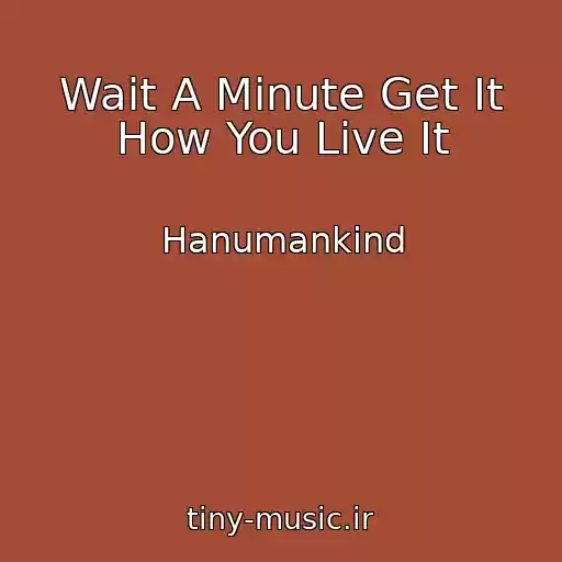 کاور آهنگ Wait A Minute Get It How You Live It از Hanumankind