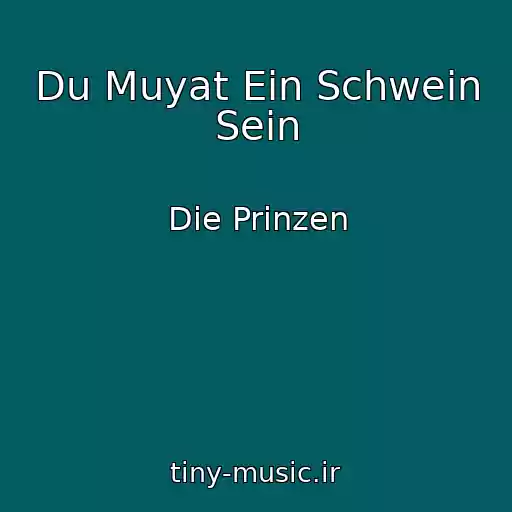 کاور آهنگ Du Muyat Ein Schwein Sein از Die Prinzen