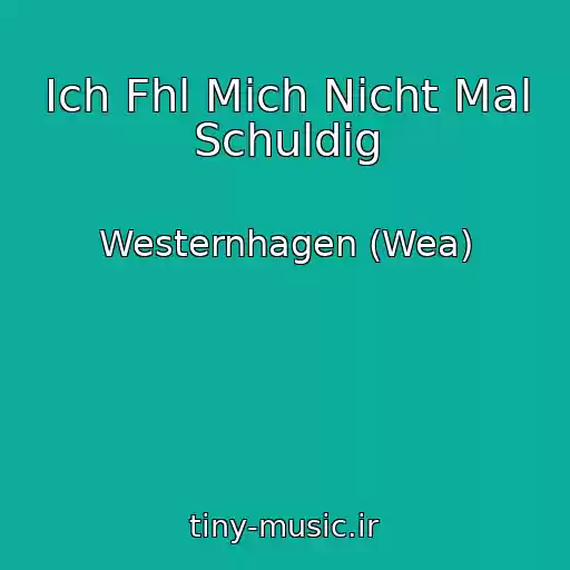 کاور آهنگ Ich Fhl Mich Nicht Mal Schuldig از Westernhagen (Wea)