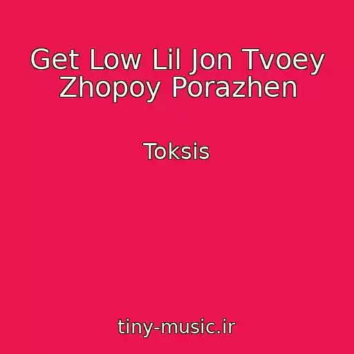 کاور آهنگ Get Low Lil Jon Tvoey Zhopoy Porazhen از Toksis
