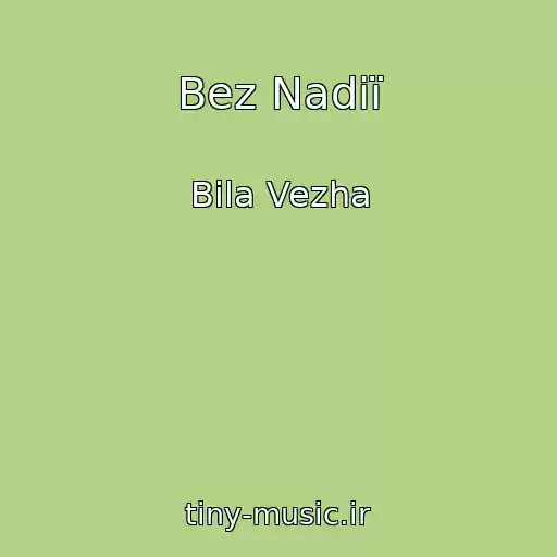 کاور آهنگ Bez Nadії از Bіla Vezha