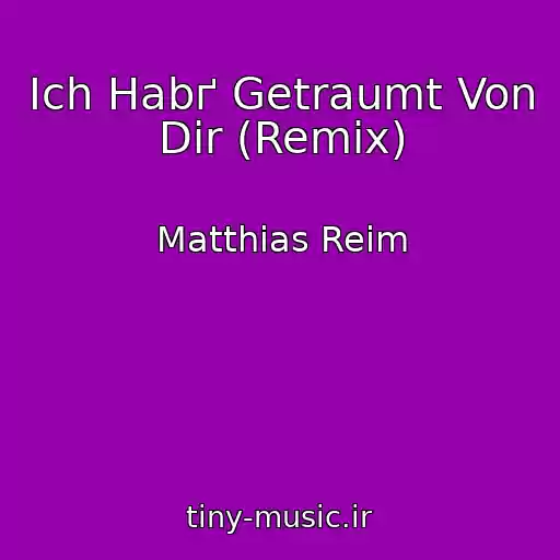 کاور آهنگ Ich Habґ Getraumt Von Dir (Remix) از Matthias Reim