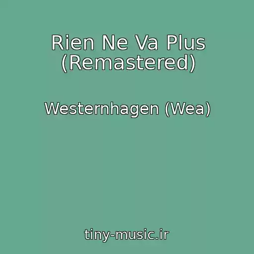 کاور آهنگ Rien Ne Va Plus (Remastered) از Westernhagen (Wea)