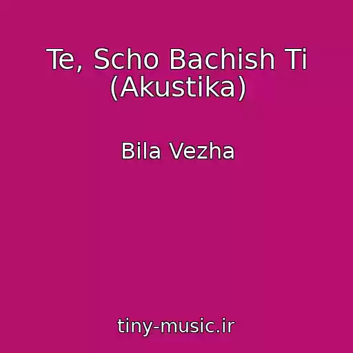 کاور آهنگ Te, Scho Bachish Ti (Akustika) از Bіla Vezha