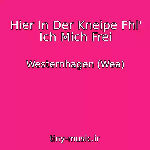 کاور آهنگ Hier In Der Kneipe Fhl' Ich Mich Frei از Westernhagen (Wea)