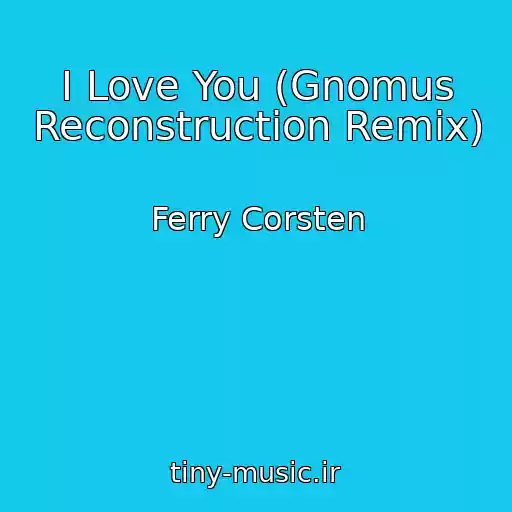کاور آهنگ I Love You (Gnomus Reconstruction Remix) از Ferry Corsten