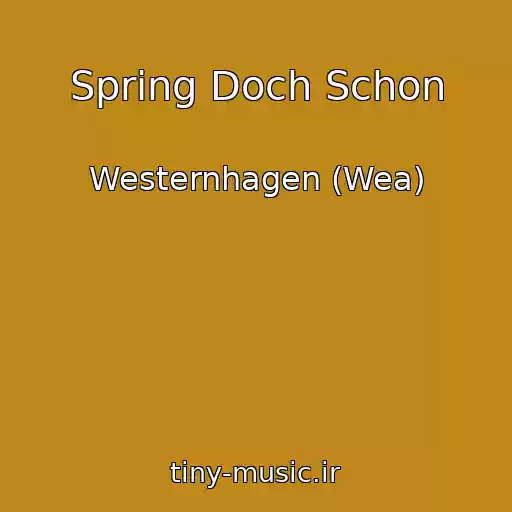 کاور آهنگ Spring Doch Schon از Westernhagen (Wea)