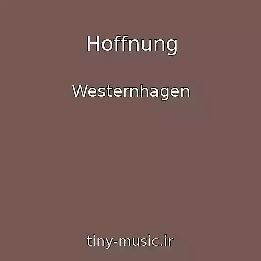 کاور آهنگ Hoffnung از Westernhagen