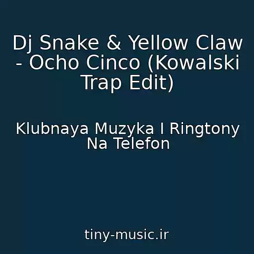 کاور آهنگ Dj Snake & Yellow Claw - Ocho Cinco (Kowalski Trap Edit) از Klubnaya Muzyka I Ringtony Na Telefon
