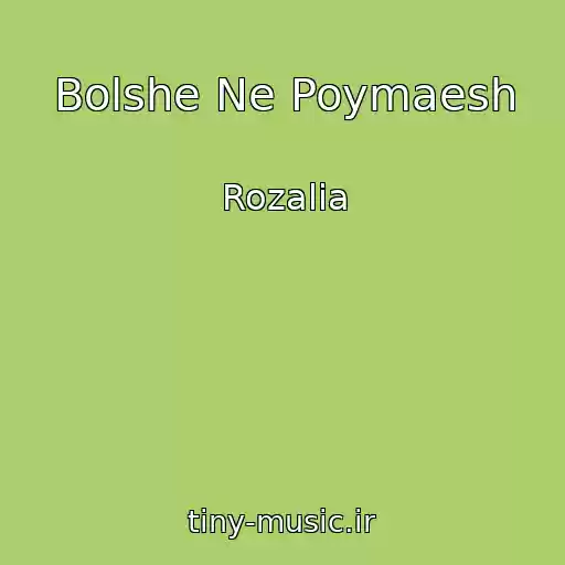 کاور آهنگ Bolshe Ne Poymaesh از Rozalia