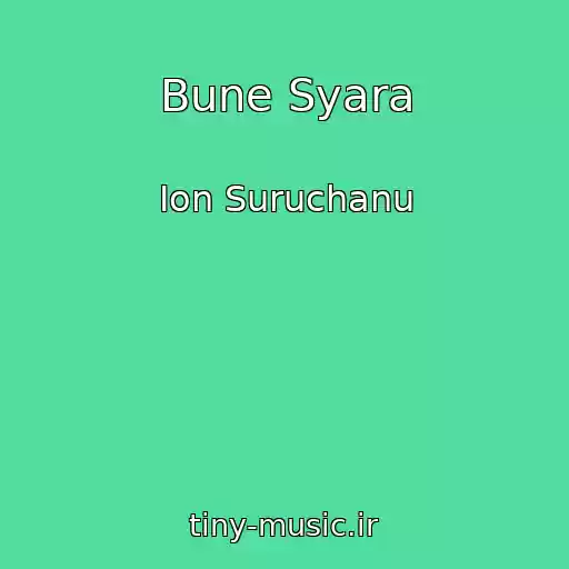 کاور آهنگ Bune Syara از Ion Suruchanu