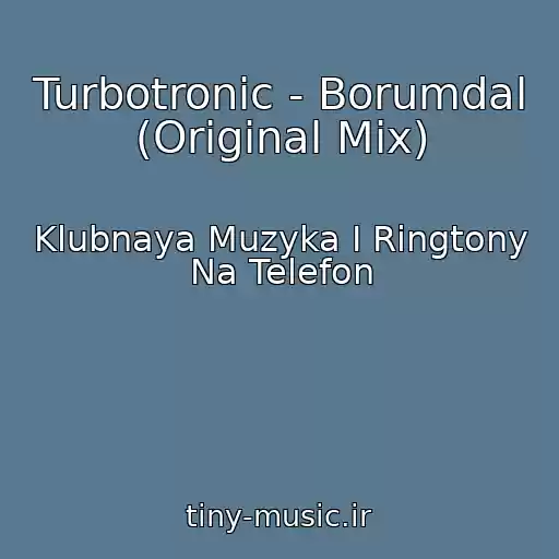 کاور آهنگ Turbotronic - Borumdal (Original Mix) از Klubnaya Muzyka I Ringtony Na Telefon