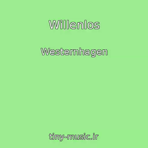 کاور آهنگ Willenlos از Westernhagen