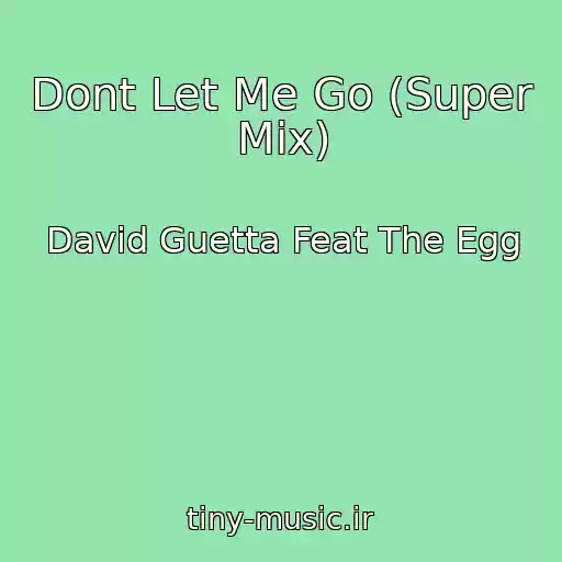 کاور آهنگ Dont Let Me Go (Super Mix) از David Guetta Feat The Egg