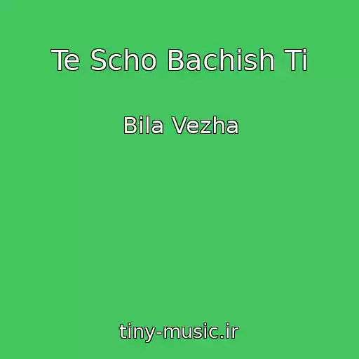کاور آهنگ Te Scho Bachish Ti از Bіla Vezha