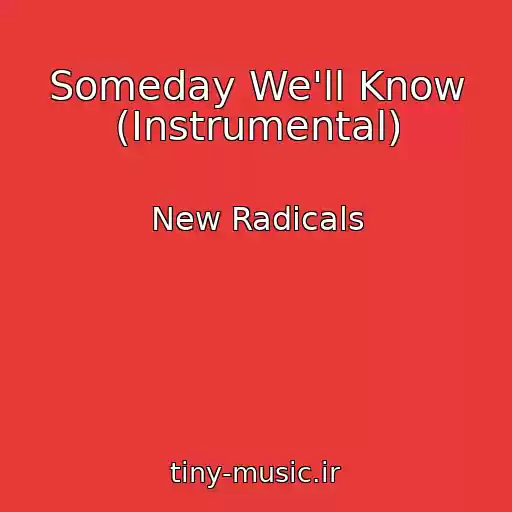 کاور آهنگ Someday We'll Know (Instrumental) از New Radicals
