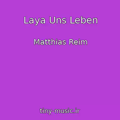 کاور آهنگ Laya Uns Leben از Matthias Reim