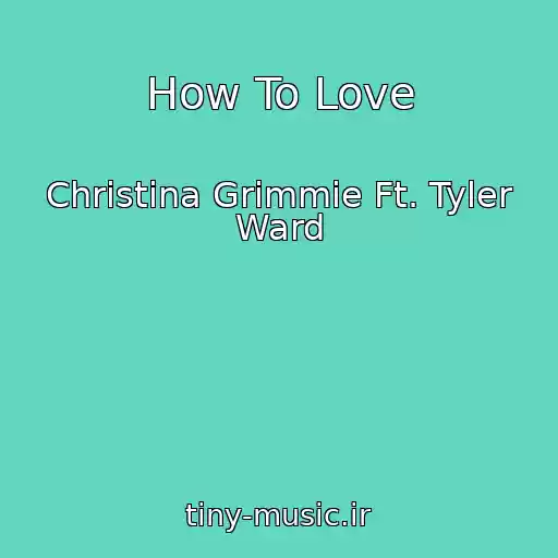 کاور آهنگ How To Love از Christina Grimmie Ft. Tyler Ward