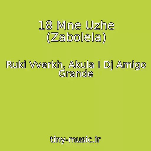 کاور آهنگ 18 Mne Uzhe (Zabolela) از Ruki Vverkh, Akula I Dj Amigo Grande