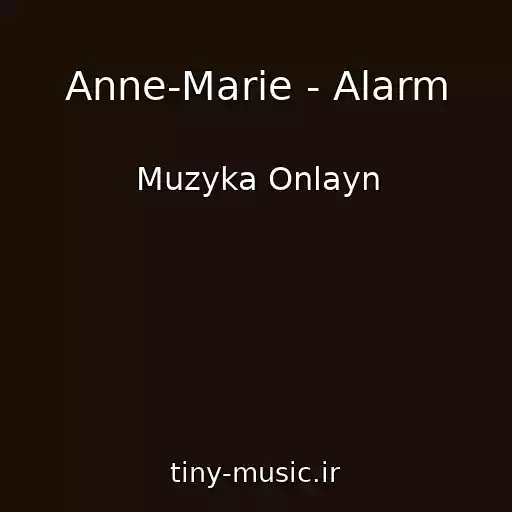 کاور آهنگ Anne-Marie - Alarm از Muzyka Onlayn