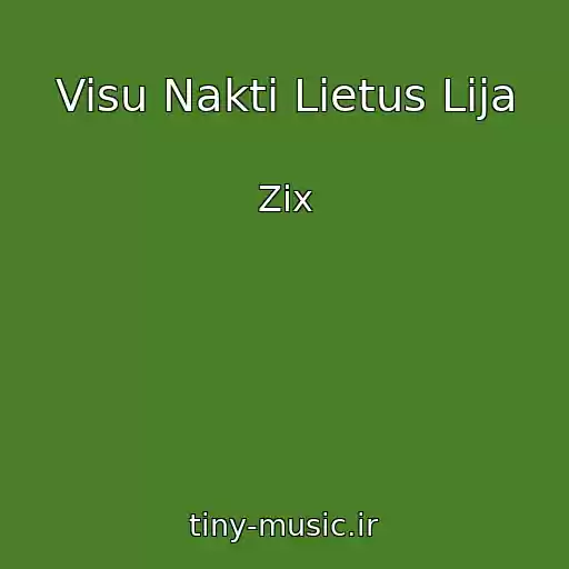 کاور آهنگ Visu Nakti Lietus Lija از Zix