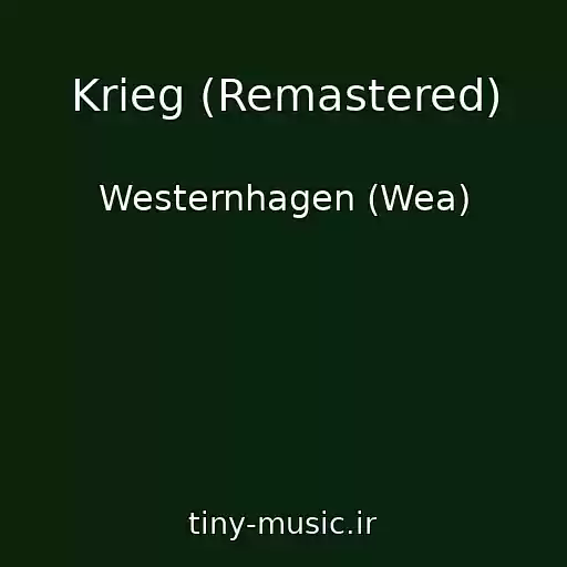 کاور آهنگ Krieg (Remastered) از Westernhagen (Wea)