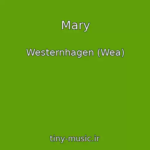کاور آهنگ Mary از Westernhagen (Wea)