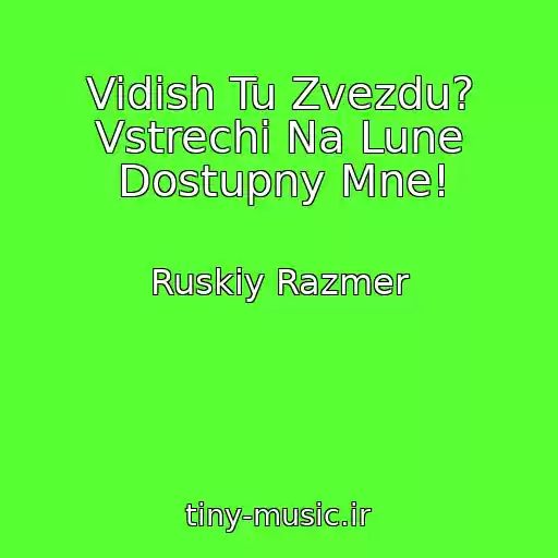 کاور آهنگ Vidish Tu Zvezdu? Vstrechi Na Lune Dostupny Mne! از Ruskiy Razmer