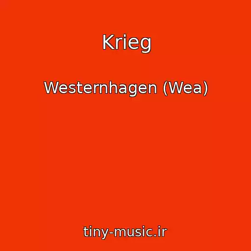 کاور آهنگ Krieg از Westernhagen (Wea)