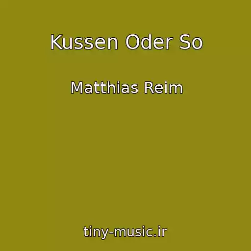 کاور آهنگ Kussen Oder So از Matthias Reim