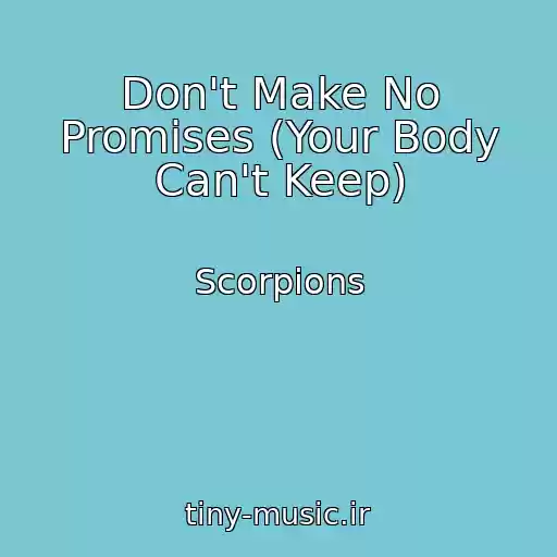 کاور آهنگ Don't Make No Promises (Your Body Can't Keep) از Scorpions