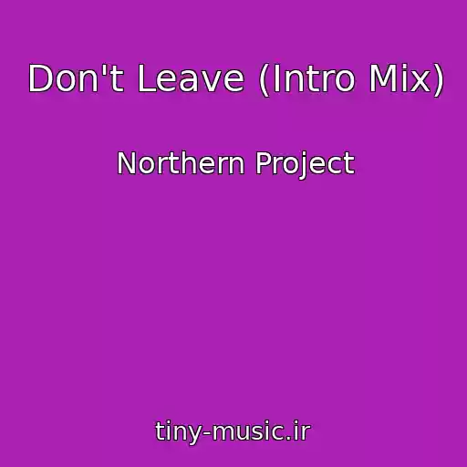 کاور آهنگ Don't Leave (Intro Mix) از Northern Project