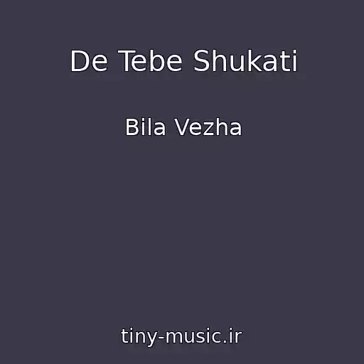 کاور آهنگ De Tebe Shukati از Bіla Vezha