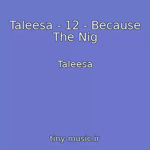 کاور آهنگ Taleesa - 12 - Because The Nig از Taleesa