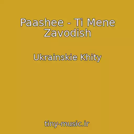 کاور آهنگ Paashee - Ti Mene Zavodish از Ukrainskie Khity