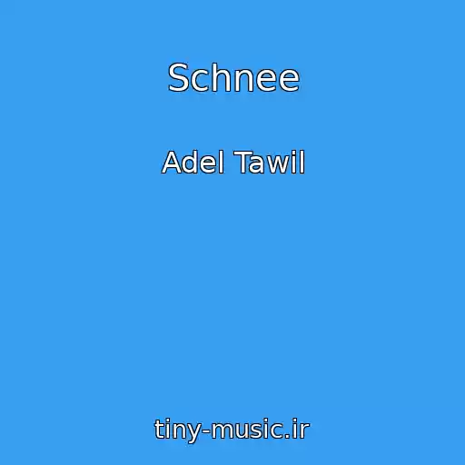 کاور آهنگ Schnee از Adel Tawil