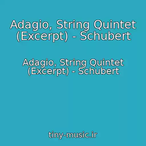 کاور آهنگ Adagio, String Quintet (Excerpt) - Schubert از Adagio, String Quintet (Excerpt) - Schubert
