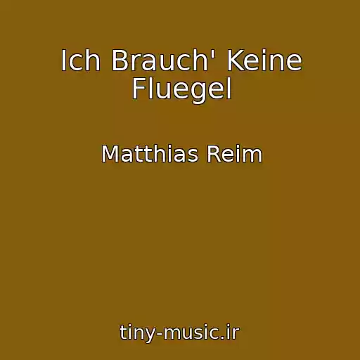 کاور آهنگ Ich Brauch' Keine Fluegel از Matthias Reim