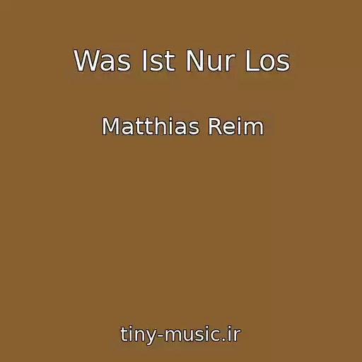 کاور آهنگ Was Ist Nur Los از Matthias Reim