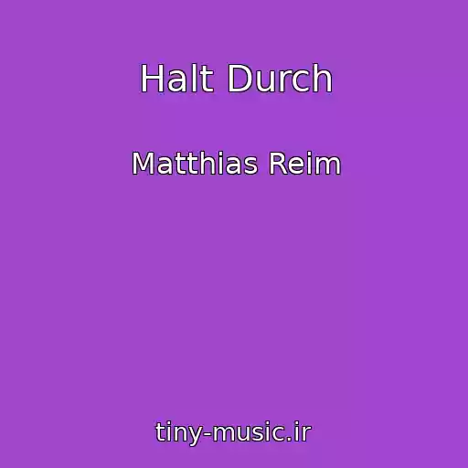 کاور آهنگ Halt Durch از Matthias Reim
