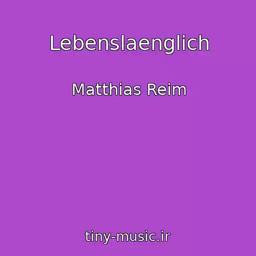 کاور آهنگ Lebenslaenglich از Matthias Reim
