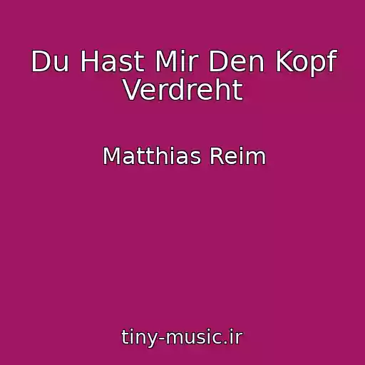 کاور آهنگ Du Hast Mir Den Kopf Verdreht از Matthias Reim