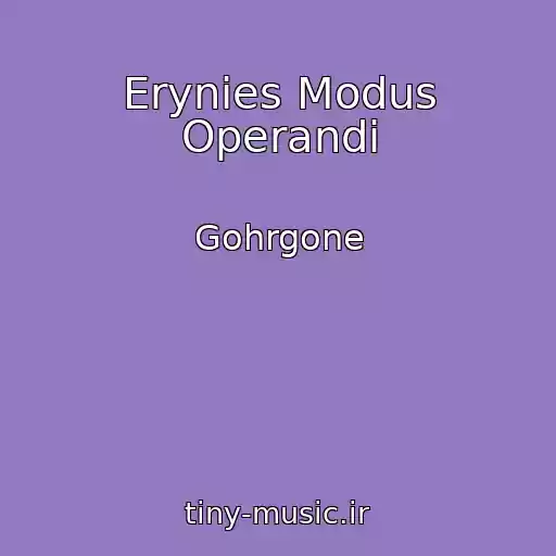 کاور آهنگ Erynies Modus Operandi از Gohrgone
